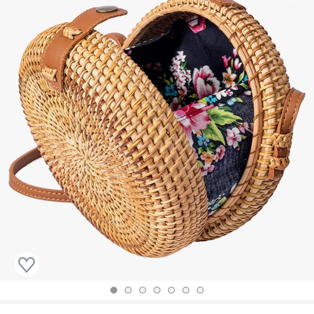 Amazon Wicker Straw Purse Rattan Bag